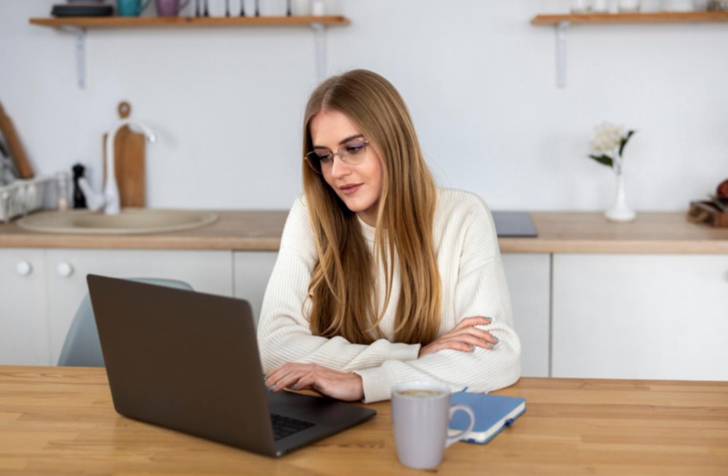 Financial documents and analysis tools on desk
